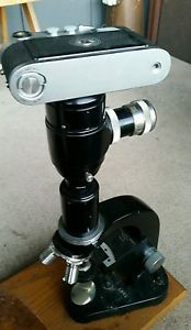 Buy -Leitz wetzlar microscope w/vintage Leica M1 camera