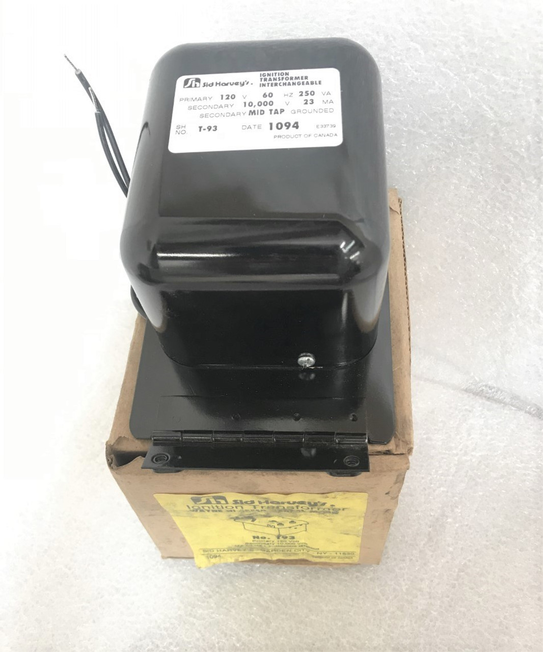 Sid Harvey T93 Ignition Transformer SPW Industrial