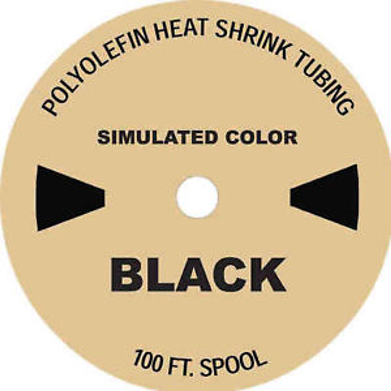 1.5 inch BLACK 82 FT 1-1/2" I.D. / 25m Polyolefin 2:1 Heat Shrink Tubing