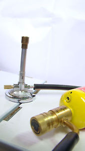 Bunsen Burner Dental Lab with hose 1 m.+ gas regulator 14.116oz .FULL