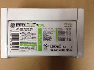 GE 71445 - GEC226-VPS-3W Copact Fluorescent Ballast - Electrical