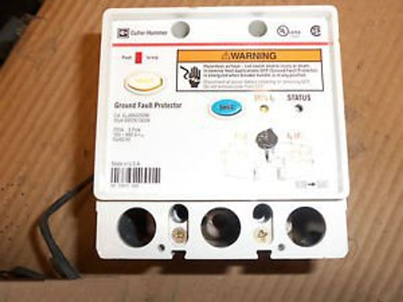 Cutler Hammer Ground Fault Protector Eljbn3250W Style 69D2610G04 3 Pole
