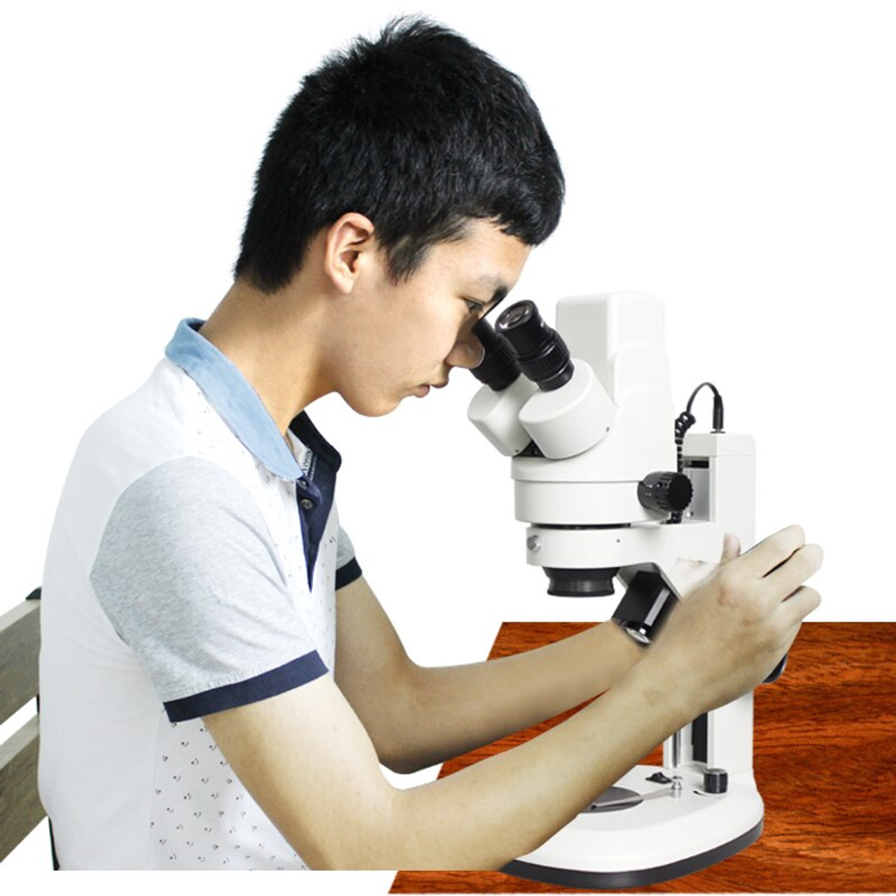 MUOU Continuous zoom digital stereo microscope can take pictures/Connect the computer/ with