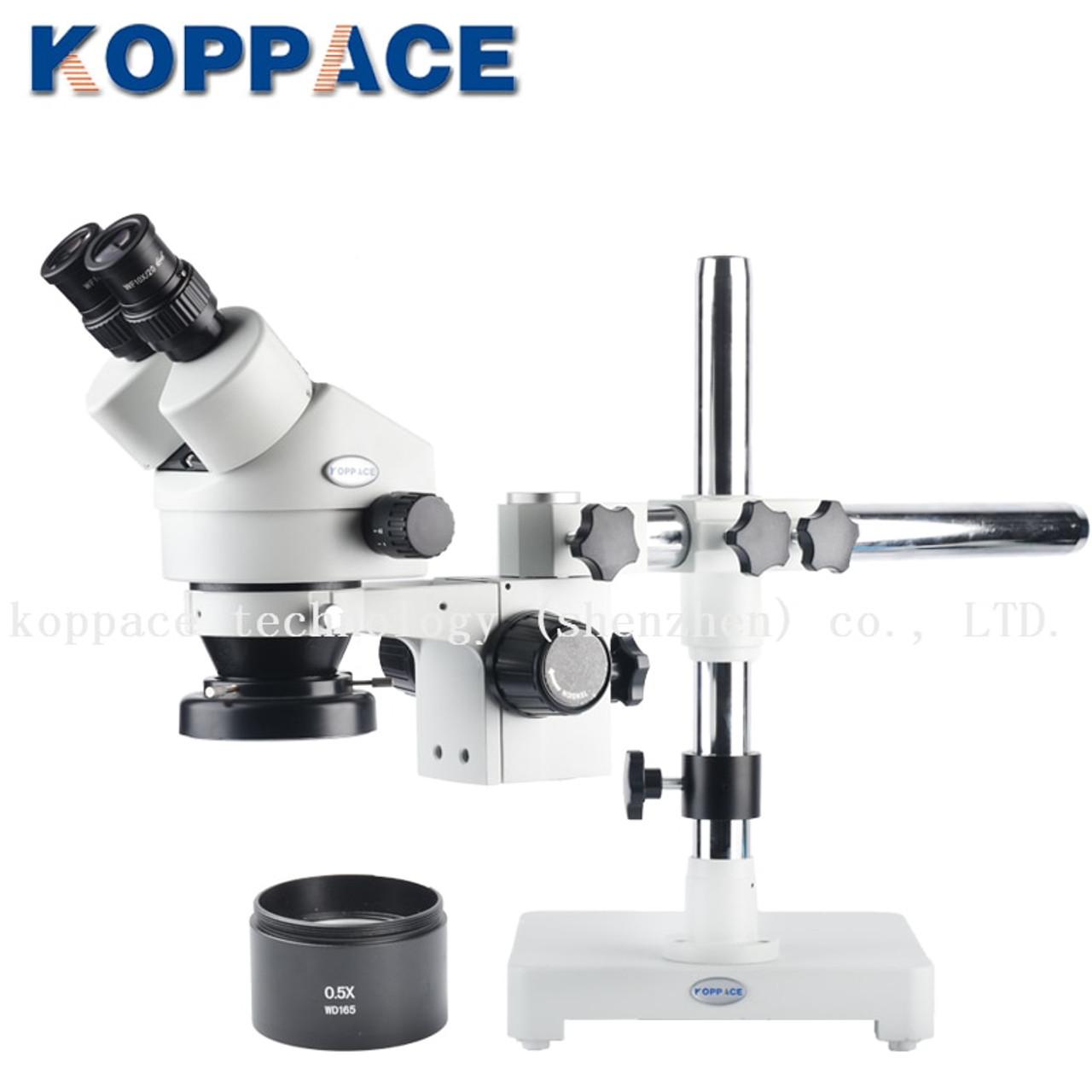 KOPPACE 3.5X-45X Magnification,Stereo Binocular Microscope,Mobile Phone Repair Microscope,144 LED Ring Light,Includes 0.5X Barlow Lens KOPPACE 3.5X-45X Magnification,Stereo Binocular Microscope,Mobile Phone Repair Microscope,144 LED Ring Light,Includes 0.5X Barlow Lens