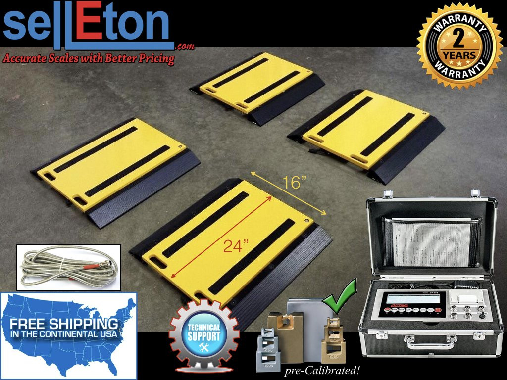 Optima Op 928 Portable Weigh Pads Axle Scale Truck Scale 100 000 Lb