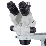 AmScope 3.5X-90X Simul-Focal Stereo Zoom Microscope on Boom Stand with an LED Light and 5MP USB3 Camera