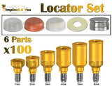 X100 Locator Set Abutment Dental Implant Titanium Internal Hex Lab Caps
