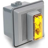 Edwards Signaling 868Stra-Aq Surface Mount Horn Strobe For Outdoor Use 24V Ac/Dc Amber