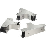 Hoffman CTS46PTFCSS, 90 Deg Tee Front Cover, Perf, Sloped, 4.00x6.00, SS