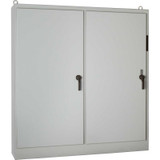 Hoffman A90XM7820FTCG, Heavy Duty Fs Disc. Encl, W/Panel, 2 Door, 90.12X78.50X20.12, Gray