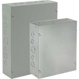 Hoffman ASE24X24X8, Pull Box, Screw Cover /Ko'S, 24.00X24.00X8.00, Steel/Gray
