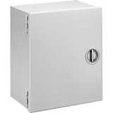 Hoffman A24N248LP, Wall-Mount Control Enclosure, 24.00X24.00X8.62, Steel/Gray