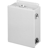 Hoffman A1210CHNF, J Box, Hinged Cover, Type 4, 12.00X10.00X5.00, Steel/Gray