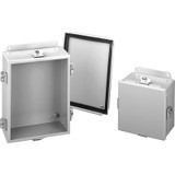 Hoffman A1008NF, J Box, Clamp Cover, Type 4, 10.00X8.00X4.00, Steel/Gray Hoffman A1008NF, J Box, Clamp Cover, Type 4, 10.00X8.00X4.00, Steel/Gray