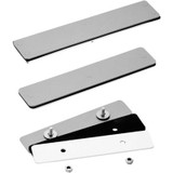 Hoffman A3456BAP, Adapt Plate, Blank For Cutout, Fits Disc Cutout, Steel/Gray
