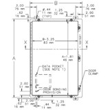Hoffman GP128SS6, Gland Plate For 12Inx 8In Surface, 10.98 X 7.23In
