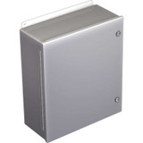 Hoffman A1008CHFL, Continuous Hinge W/Quick Turn Fast Latch, Type 4, 10.00X8.00X4.00, Steel/Gray