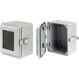 Hoffman A845JFGQRR J Box, Type 4X, Solid Cover/QR, 7.50x4.00x5.02, Fiberglass