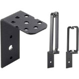 Hoffman EDRBK10 Univ mount BRKT For D-ring, Qty 10, Steel/Black