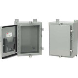 Hoffman A24H20ALP Wall Mount, Type 4 Encl, 24.00x20.00x6.00, Steel/Gray
