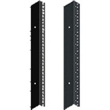 Hoffman PRA1918THL1 Rack Angle,19in.,L,Thru, Fits 1800mm, Steel/Black