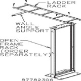 Hoffman E45RUBKIT 7FT Rack/Runway kit 45RU, Steel/Black