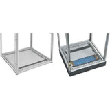 Hoffman PGP125 Gland Plate, Solid, Fits 1200x50, Steel/LtGray