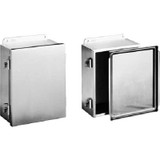 Hoffman A1008NFSS, J Box, Clamp Cover, Type 4X, 10.00x8.00x4.00in, SS Type 304