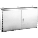 Hoffman A304210WFSSLP, Continuous Hinge, 2 Dr W/3-Point Ltch, Type 12, 30.00x42.00x10.00in