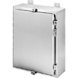 Hoffman A24H2408SSLP, Continuous Hinge W/Clamps, Type 4X, 24.00x24.00x8.00in, SS Type 304