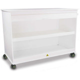 TrippNT-50733 MRI Cayman 4' Lab Island Lab Cart, 48"W x 24"D x 37"H, White