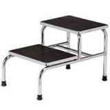 Clinton-T-6842 Chrome Two-Step Foot Stool