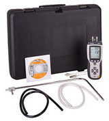 REED Instruments R3001 Pitot Tube Anemometer and Differential Manometer, with Air Volume (CFM/CMM)