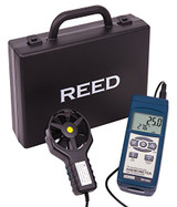 REED Instruments SD-4207 SD Series Vane Thermo-Anemometer, Datalogger, w/Temperature