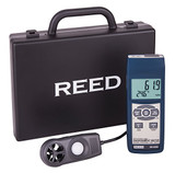 REED Instruments SD-9300 SD Series Environmental Meter, Datalogger (Air Velocity/Temp, Light, Ambient Temperature, Humidity)