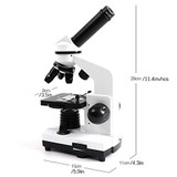 ZHLZH Microscope/Beginner Microscope, Biological Microscope 1600 Times Animal and Plant Blood Analysis Instrument Student Microscope Science Experiment