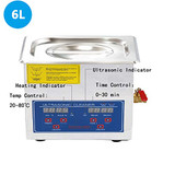 6L /1.58gallon Ultrasonic Cleaner 304 Stainless Steel with Digital Timer&Heate 180W Ultrasonic Power for Glasses Small Parts Circuit Board Instrument Industrial Commercial 110V us Plug (6L)