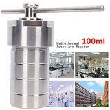 Autoclave Reactor, 100ml Hydrothermal Synthesis Autoclave Reactor 230?äâ 3Mpa with PTFE Liner 49mm Diameter