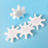 2PCS Magnetic Stirrer Gear Type Octagonal Magneton Stir Bar Spinbar Stirring Mixer (2, Gear Type)