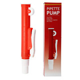 AMTAST Lab Pipettes Scientific Pipette Pump 25ml, Red