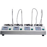 CGOLDENWALL 4 Heads Multi Unit Digital Thermostatic Magnetic Stirrer Hot Plate Mixer