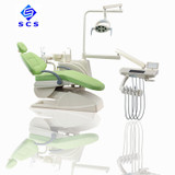 Touch Control System Medical Electric Dental Chair Unit with Ceramic Spittoon