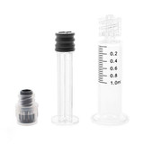 1500 Borosilicate Glass Luer Lock Syringes 1Ml Capacity Heat Resistant Kopperko