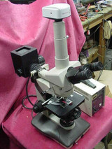 Nikon Labophot 5 Head Phase Contrast Microscope, Camera, Power Supply & Extras