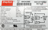 ALCATEL VACUUM PUMP W/ DAYTON MOTOR, 6K342BE (REFURBISHED) ZM2008A