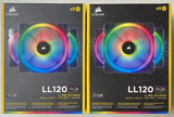 X2 Corsair Ll120 Ll Rgb Led Series Fans 120Mmx25Mm 3-Pack (6 Total) - New In Box