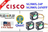 3-Pack Quiet Sunon Fans Cisco Sg500X-24P Sg500X-24Mpp Switch 18Dba Noise