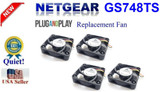 4X Quiet Replacement Fans For Netgear Gs748Ts Fans.