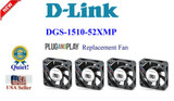 4X New Quiet Version Replacement Fans For D-Link Dgs-1510-52Xmp