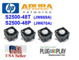 4X Replacement Fans For Hpe Aruba S2500-48T (Jw669A) S2500-48P (Jw670A)